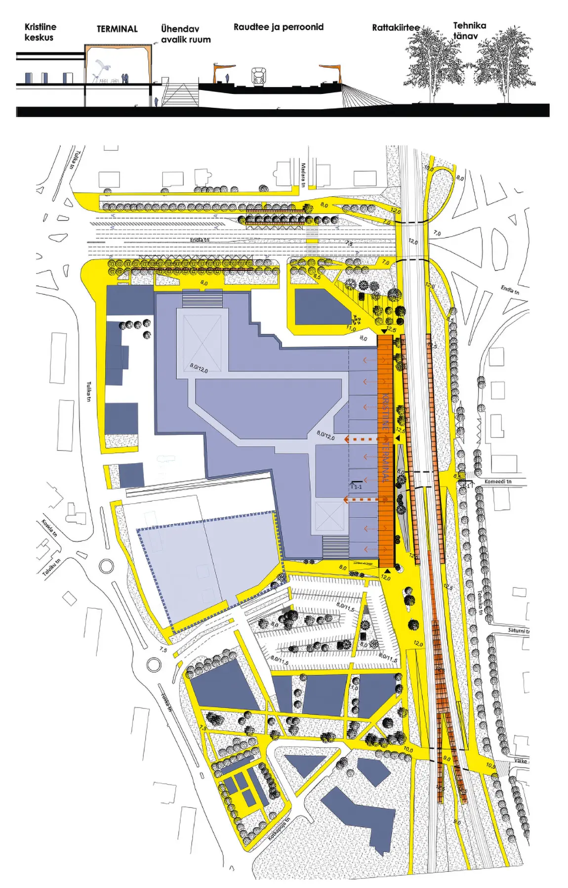 Võistlustöö asendiplaan (PAIK Arhitektid)
