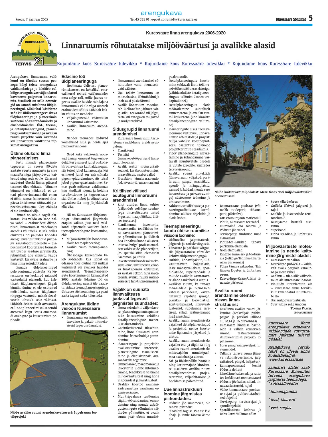 Väjavõte ajalehest Kuressaare Sõnumid 7.01.2005