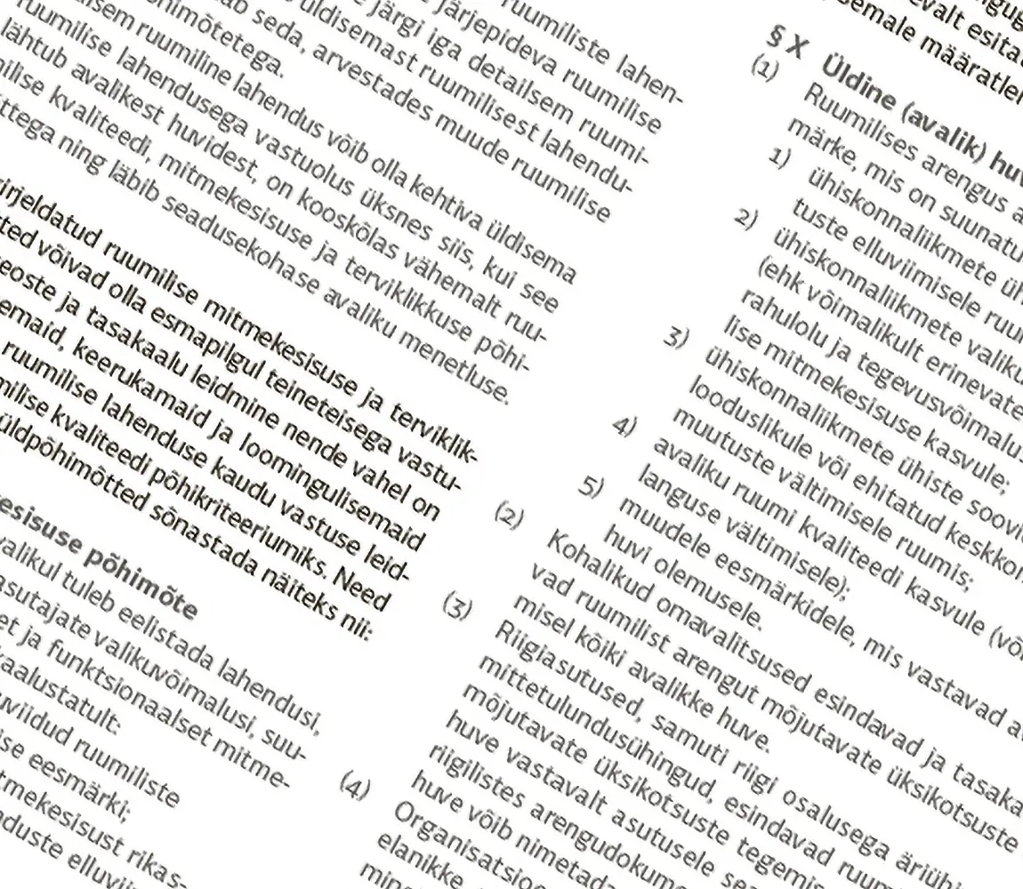 Ruumilise arengu üldmõisted